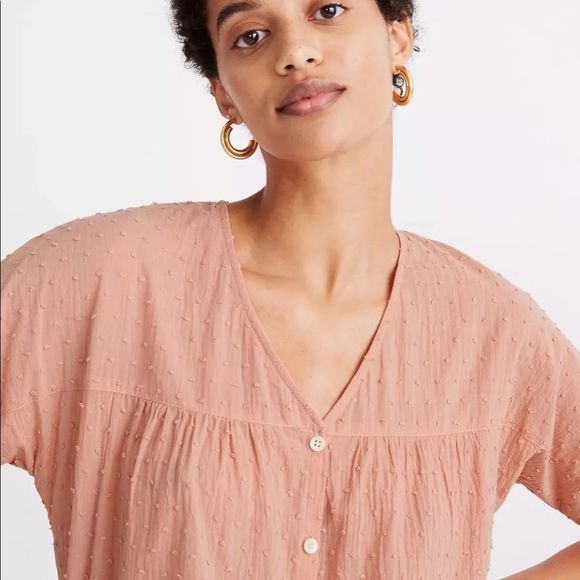 Madewell Rhyme Textured Button Down in Clipdot - Picture 5 of 12